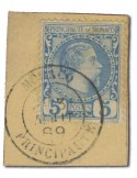 n° 3 obl. sur fragment - Timbre MONACO Poste
