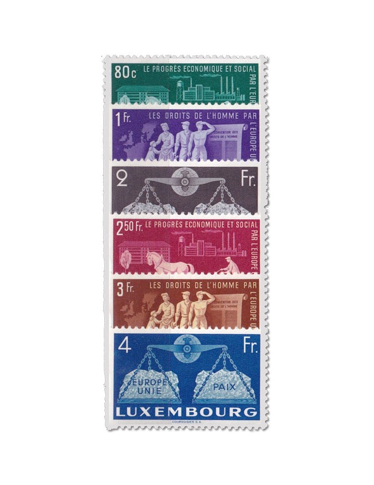 n° 443/448** - Timbre LUXEMBOURG Poste