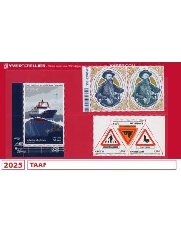 n° 1102/1136 - Timbre TAAF Année complète (2025) 2