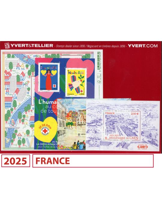 n° 5838/5945 - Timbre France Année complète (2025)