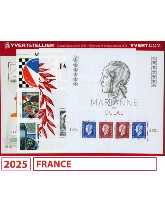 n° 5838/5945 - Timbre France Année complète (2025)