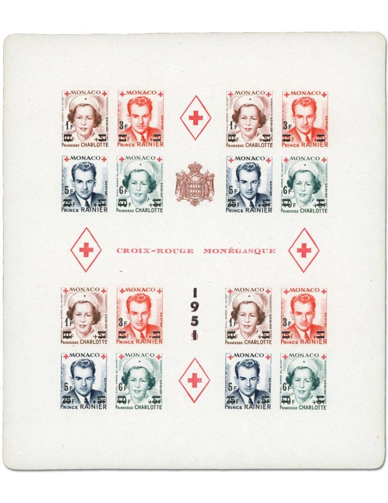 n° 4B -Timbre Monaco Bloc et feuillets
