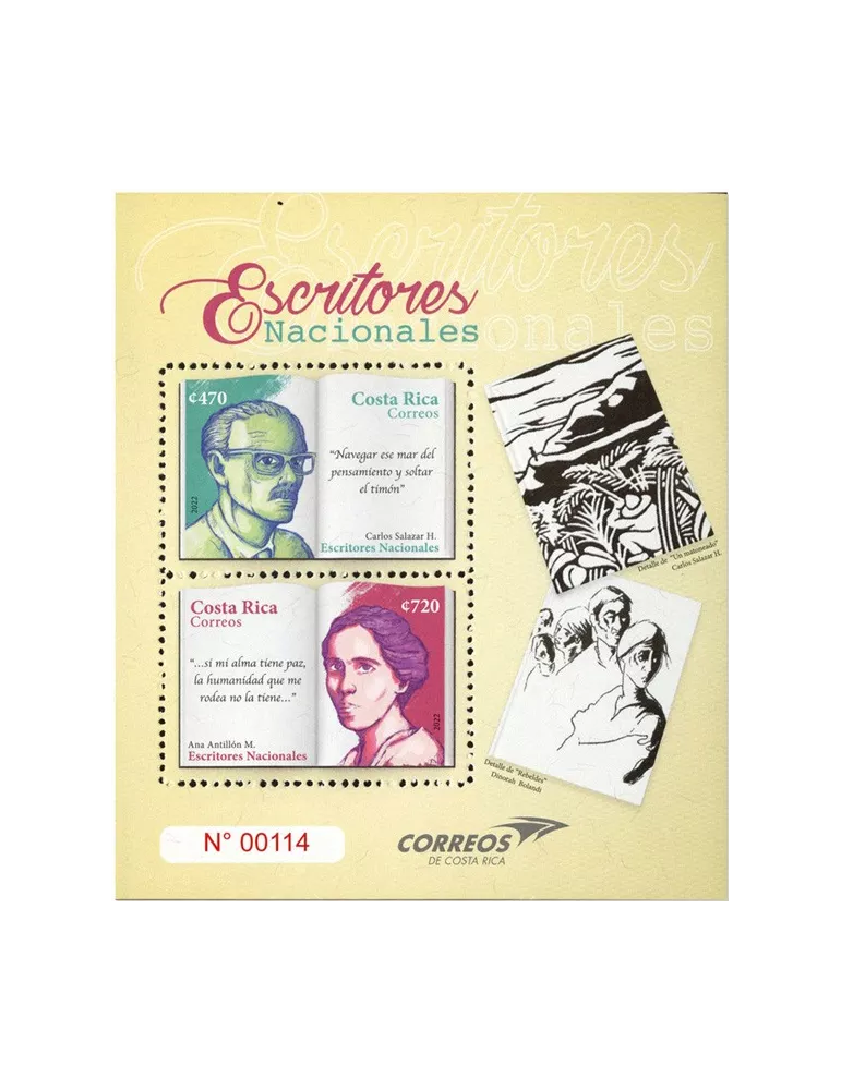 n° 95 - Timbre COSTA RICA Blocs et feuillets