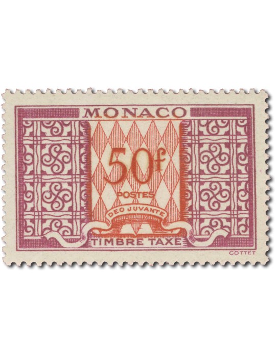 n° 29/39* - Timbre MONACO Taxe