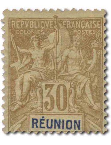 n° 32/44 - Timbre REUNION Poste 2