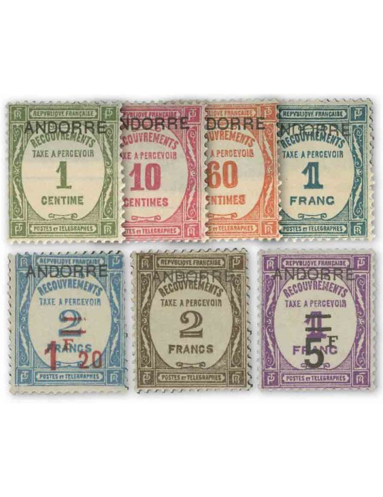 n° 9/15* - Timbre ANDORRE Taxe