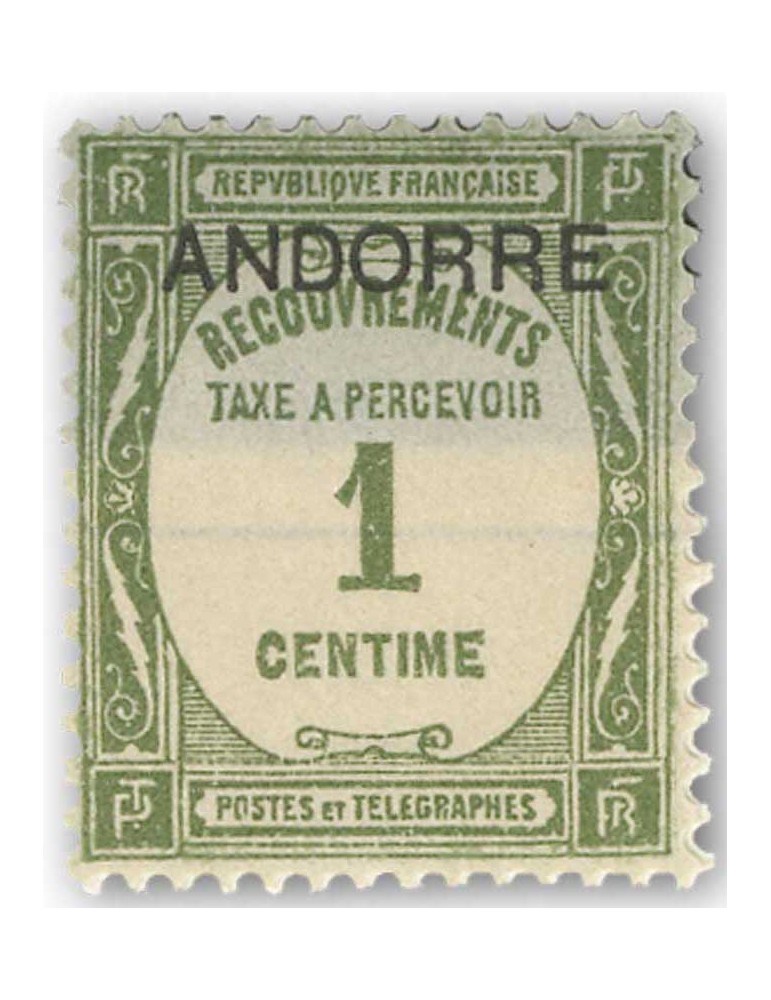 n° 9/15* - Timbre ANDORRE Taxe