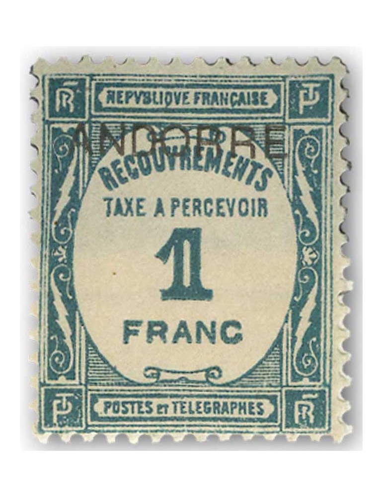 n° 9/15* - Timbre ANDORRE Taxe