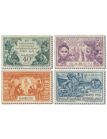 n° 121/124* - Timbre GABON Poste