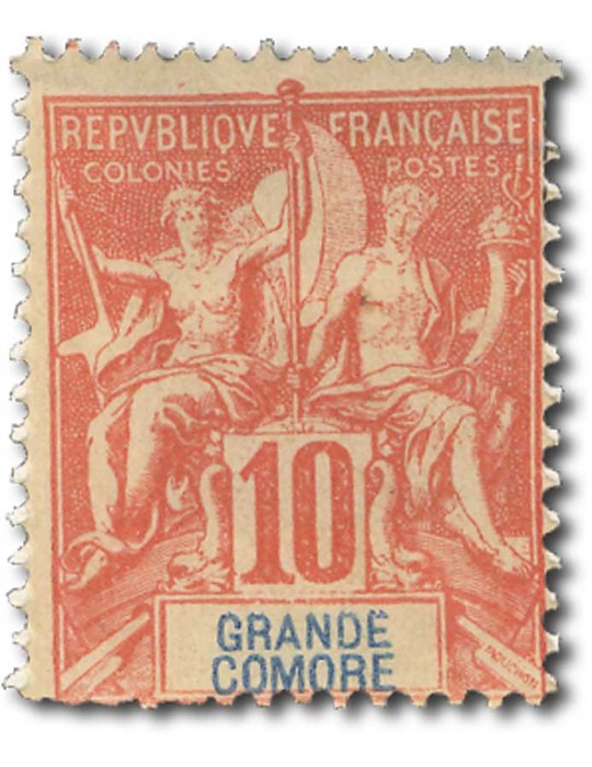 n° 14/19* - Timbre GRANDE COMORE Poste