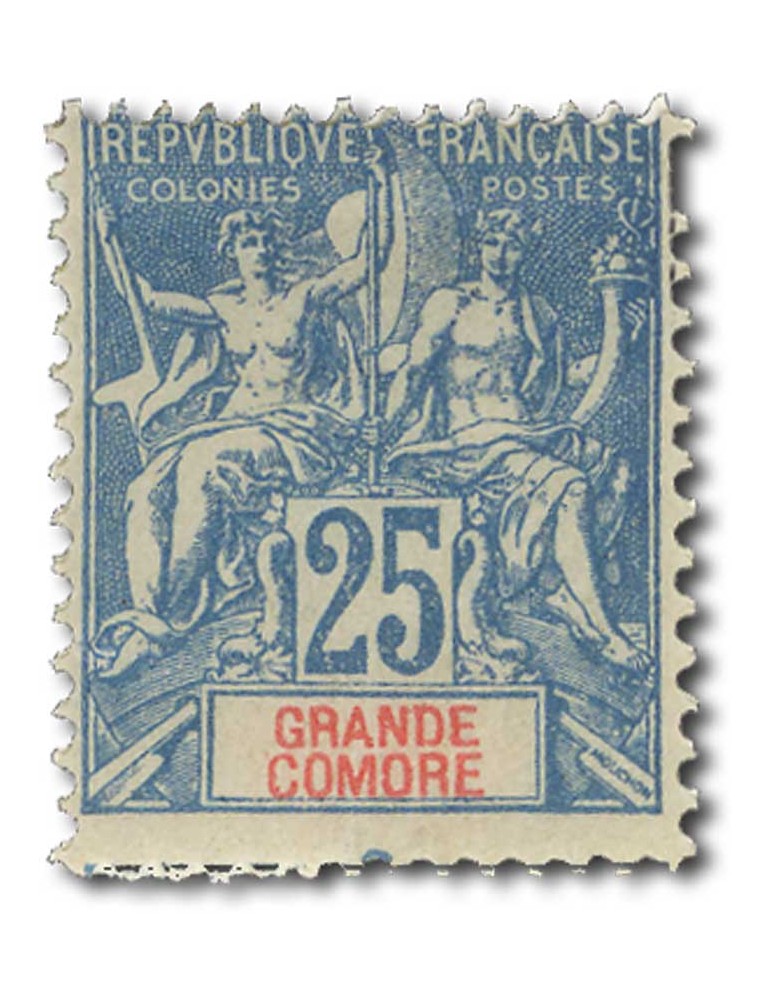 n° 14/19* - Timbre GRANDE COMORE Poste