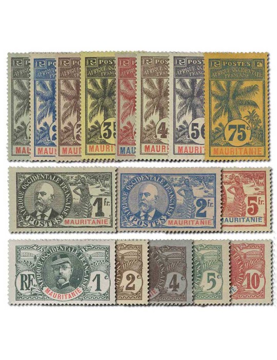 n° 1/16* (n° 14(*)) - Timbre MAURITANIE Poste