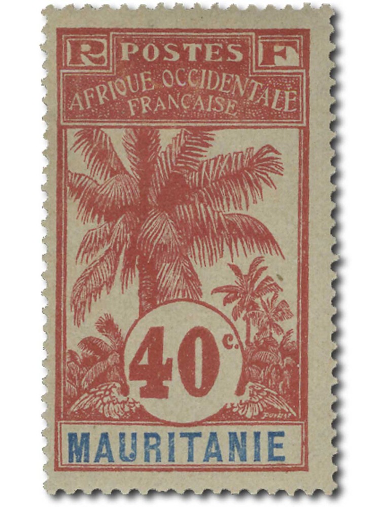 n° 1/16* (n° 14(*)) - Timbre MAURITANIE Poste