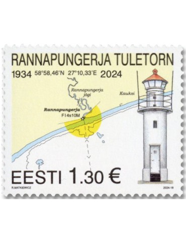 n° 1017 - Timbre ESTONIE Poste