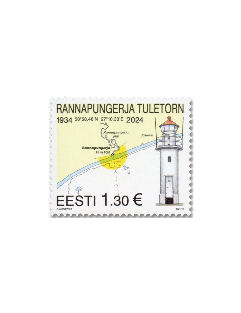 n° 1017 - Timbre ESTONIE Poste