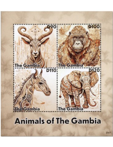 n° 6430/6433 - Timbre GAMBIE Poste