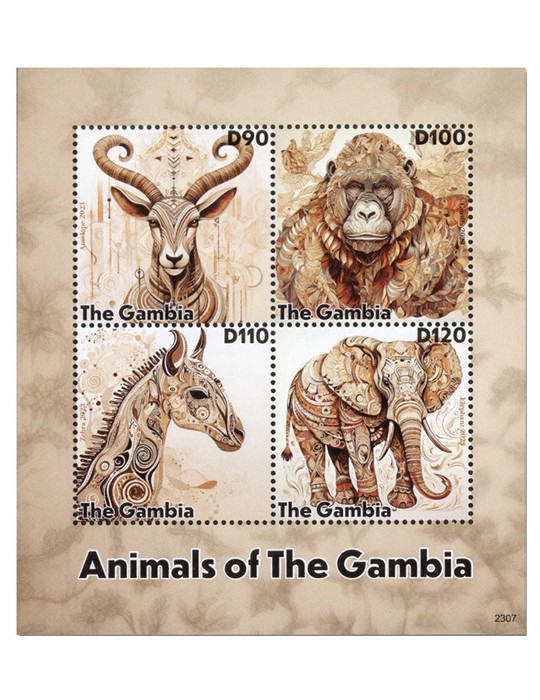 n° 6430/6433 - Timbre GAMBIE Poste
