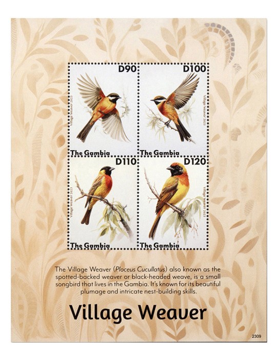 n° 6438/6441 - Timbre GAMBIE Poste
