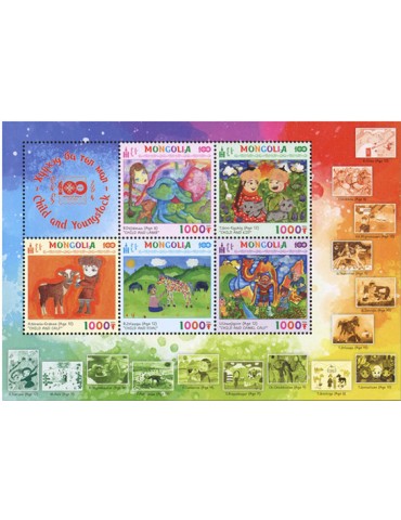 n° 3258/3262 - Timbre MONGOLIE Poste