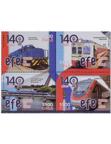 n° 2212/2215 - Timbre CHILI Poste 2