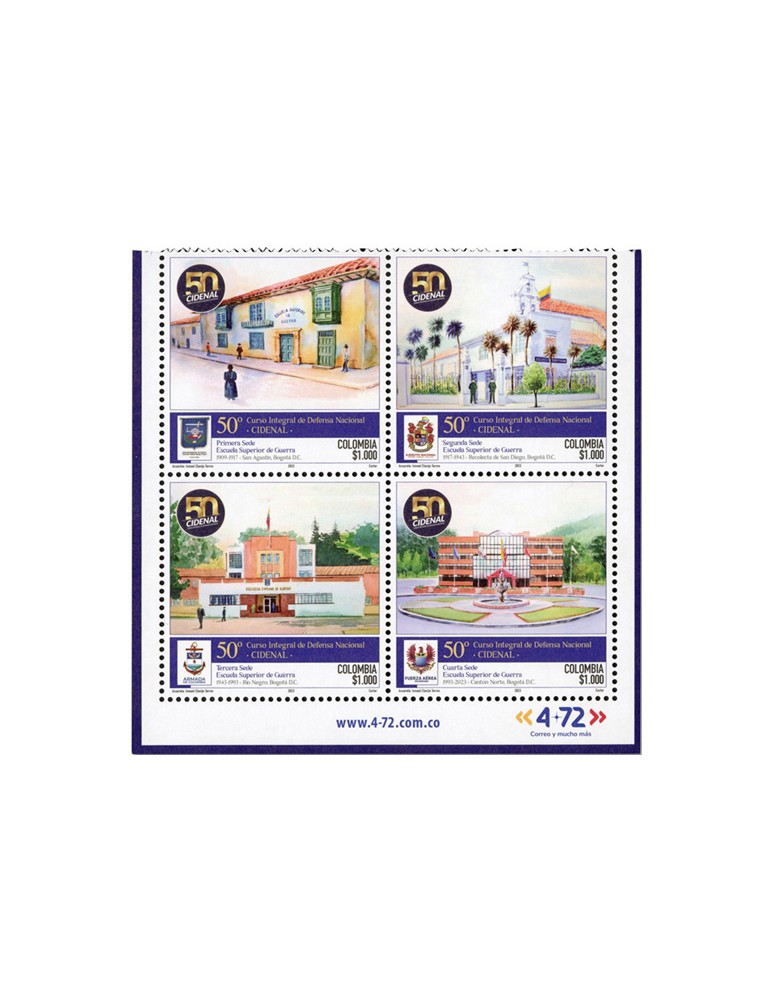 n° 2664/2667 - Timbre COLOMBIE Poste