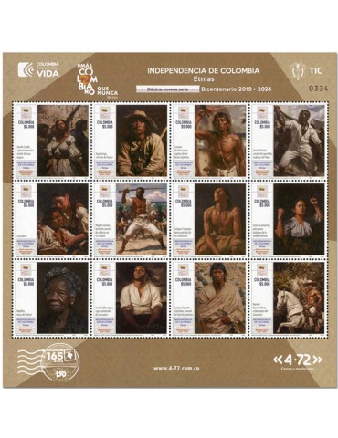 n° 2740/2751 - Timbre COLOMBIE Poste