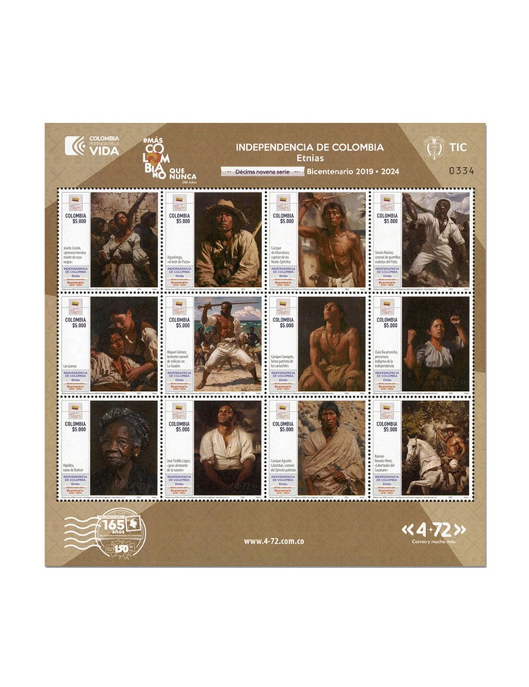 n° 2740/2751 - Timbre COLOMBIE Poste