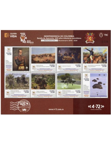 n° 2766/2773 - Timbre COLOMBIE Poste