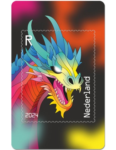 n° 6 - Timbre PAYS-BAS Timbres Crypto