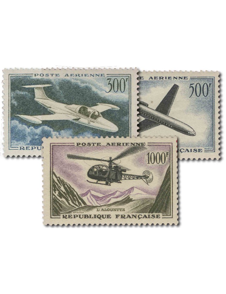 n° 35/37* - Timbre FRANCE Poste Aerienne