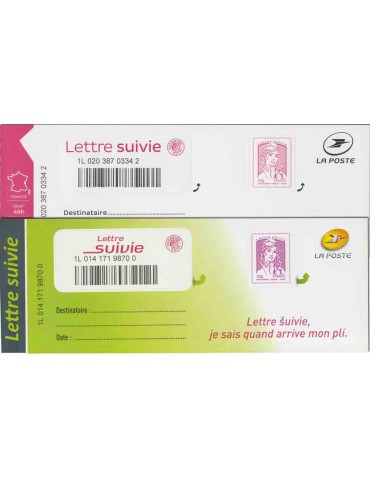 France : Lettre suivie LS1/LS5 neufs