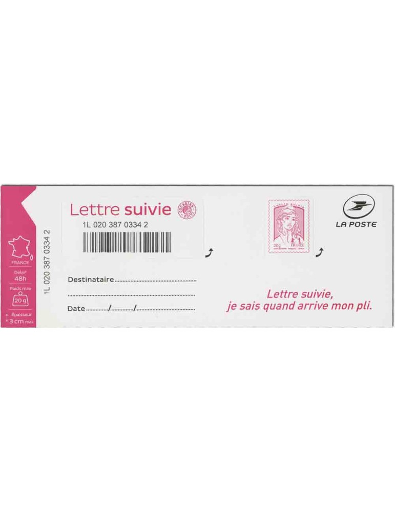 France : Lettre suivie LS1/LS5 neufs