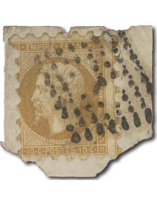 n° 13A obl. sur fragment - Timbre FRANCE Poste