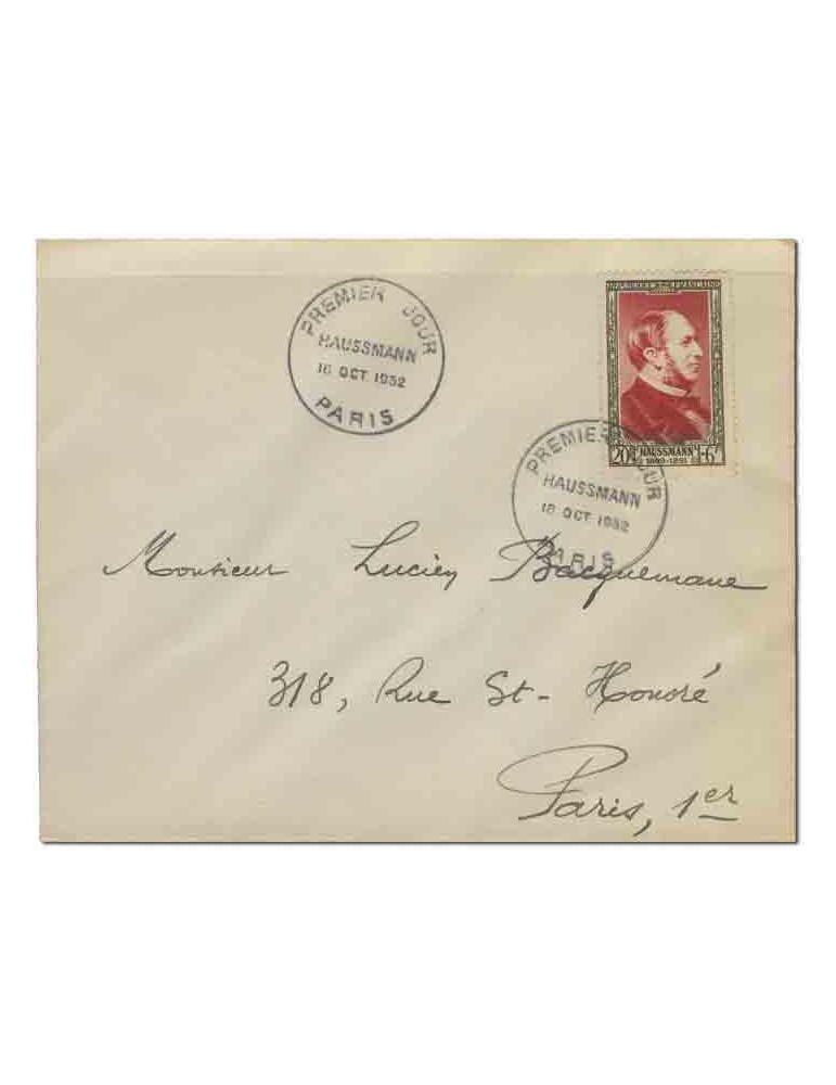 n° 934 obl. sur lettre - Timbre FRANCE Poste
