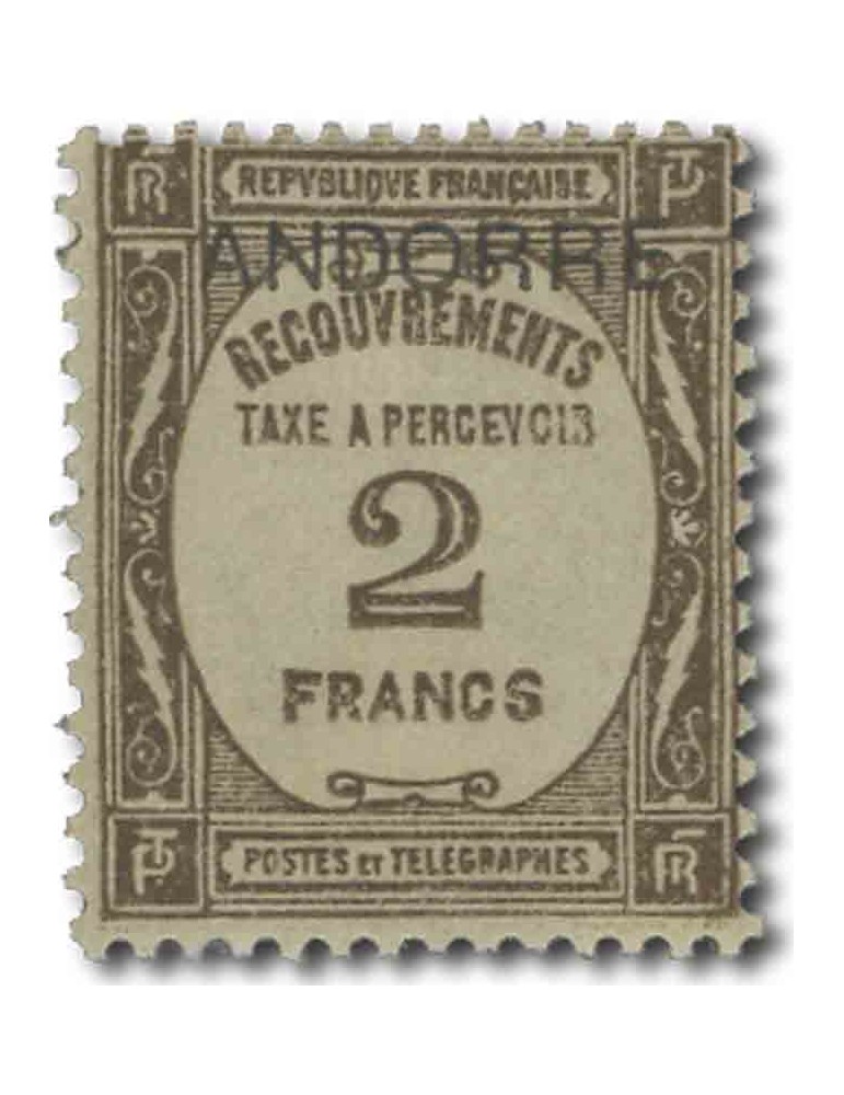 n° 14* - Timbre ANDORRE Taxe