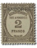 n° 14* - Timbre ANDORRE Taxe