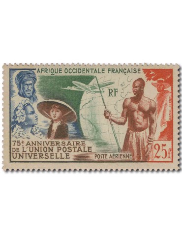 n° 15** - Timbre AOF Poste Aerienne