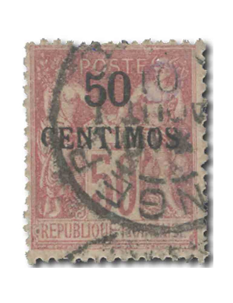 n° 6A obl. B - Timbre MAROC Poste