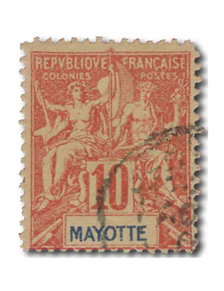 n° 15 obl. - Timbre MAYOTTE Poste