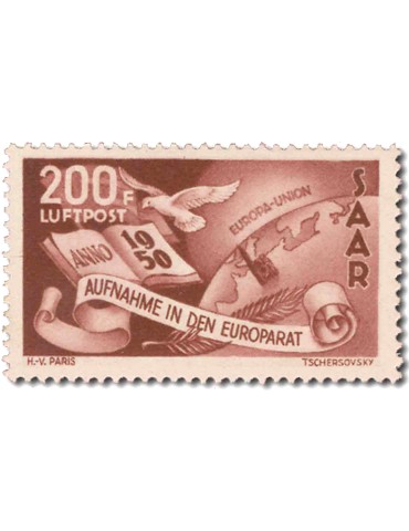 n° 13** - Timbre SARRE Poste Aerienne